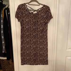 Leopard summer cotton dress